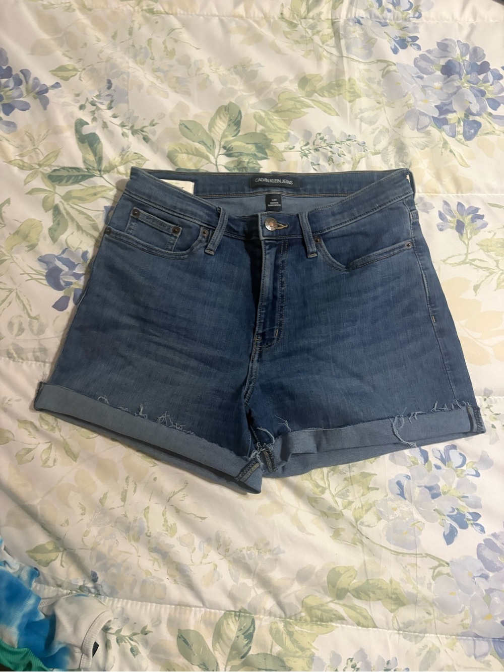 Calvin Klein Jeans Women's Blue Denim Shorts